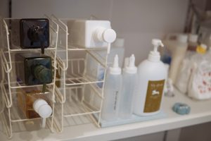 ドッグバスのシャンプー剤、トリートメント剤