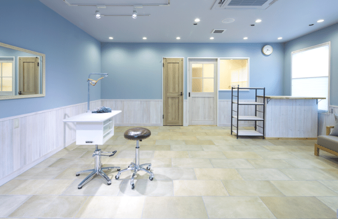 子犬にとても優しい。パピーグルーミング